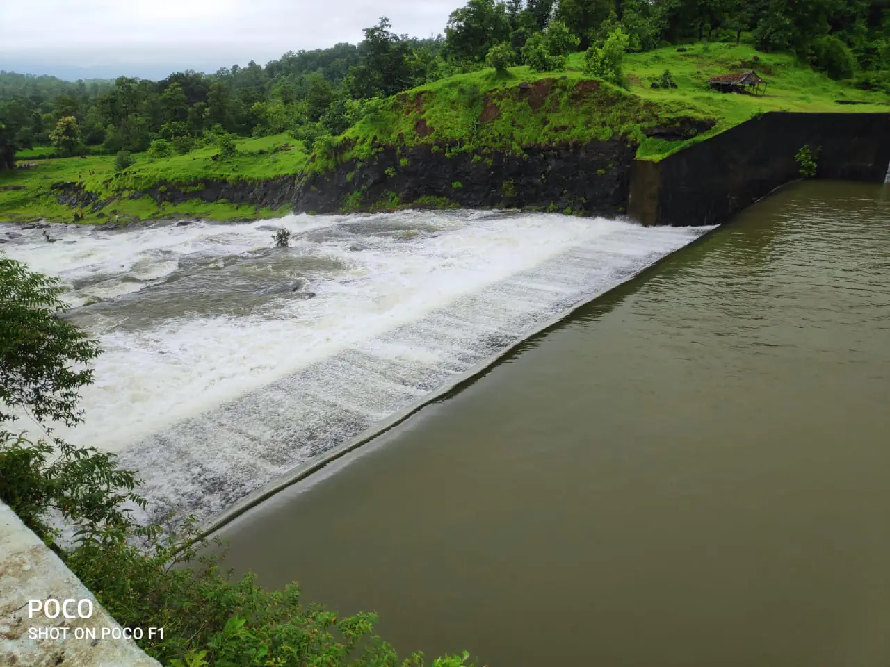 जोरदार पर्जन्यवृष्टीने पालघर जिल्ह्यातील धरणे तुडुंब