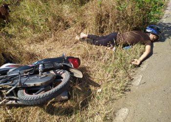 चिल्हार बोईसर रस्त्यावर अज्ञात वाहनाची दुचाकीला धडक