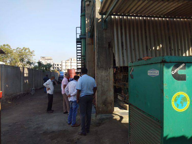 तपासणी सुरू असताना प्रदूषण सुरू