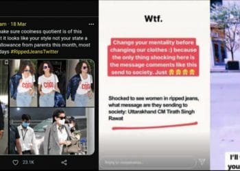 फाटकी जीन्सच्या वादात नव्या नवेली नंदा व कंगनाने केले ट्विट
