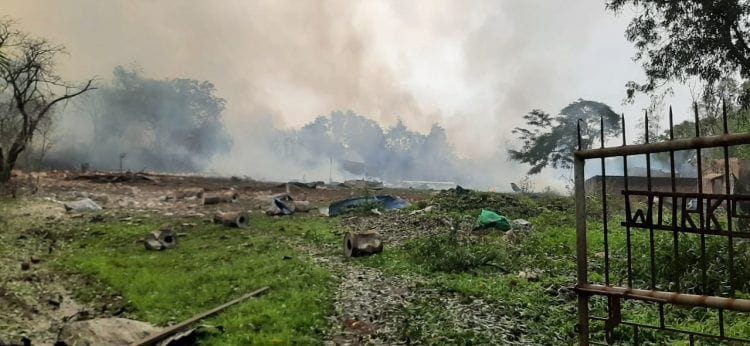 डहाणू तालुक्यातील फटाके कारखान्याला आग