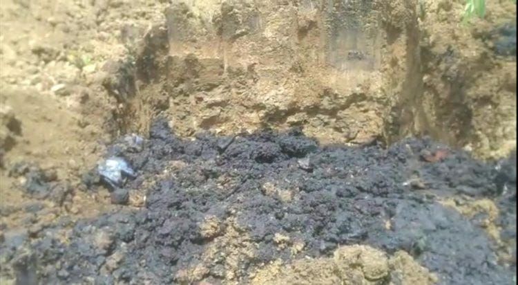 भारत केमिकल्सने रासायनिक घनकचरा जमिनीत पुरला